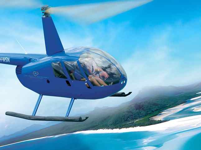 澳大利亚 | 圣灵群岛 飞行活动 俯瞰心形礁/白天堂（艾尔利起降）-直升机最奢侈玩法