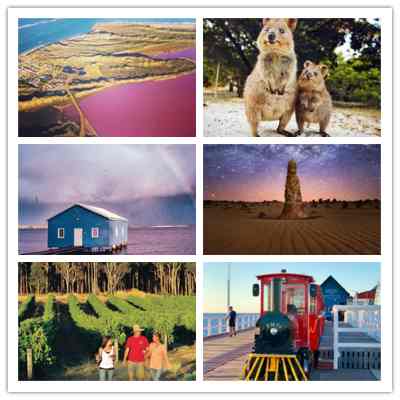 澳大利亚 | 西澳 珀斯 精选 深度6日游 （3日粉红湖深度游+罗特岛自由行+玛格丽特河1日）-有机会获送粉红湖全景航空大片