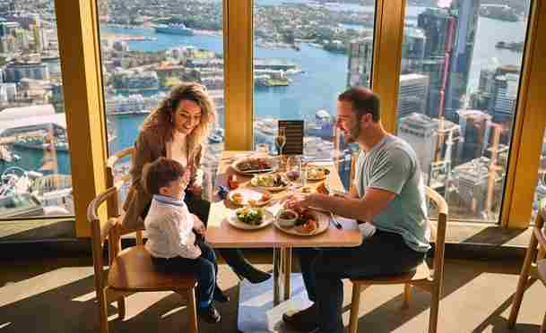 澳大利亚 | 悉尼塔 旋转餐厅 无限空中盛宴（可选午餐、晚餐、靠窗座位）