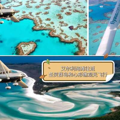 艾尔利海滩：圣灵群岛和心形礁观光飞行-小飞机