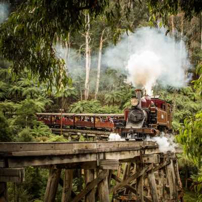 澳大利亚 | 墨尔本往返半日游精选：古董小火车+市区接送