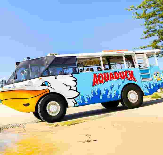 澳大利亚 | 黄金海岸：1 小时水陆两栖鸭子船之旅